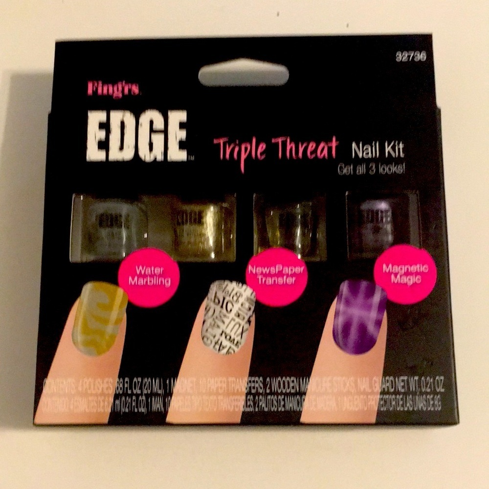 5 for $25 Fingers EDGE TRIPPLE THREAT NAIL KIT